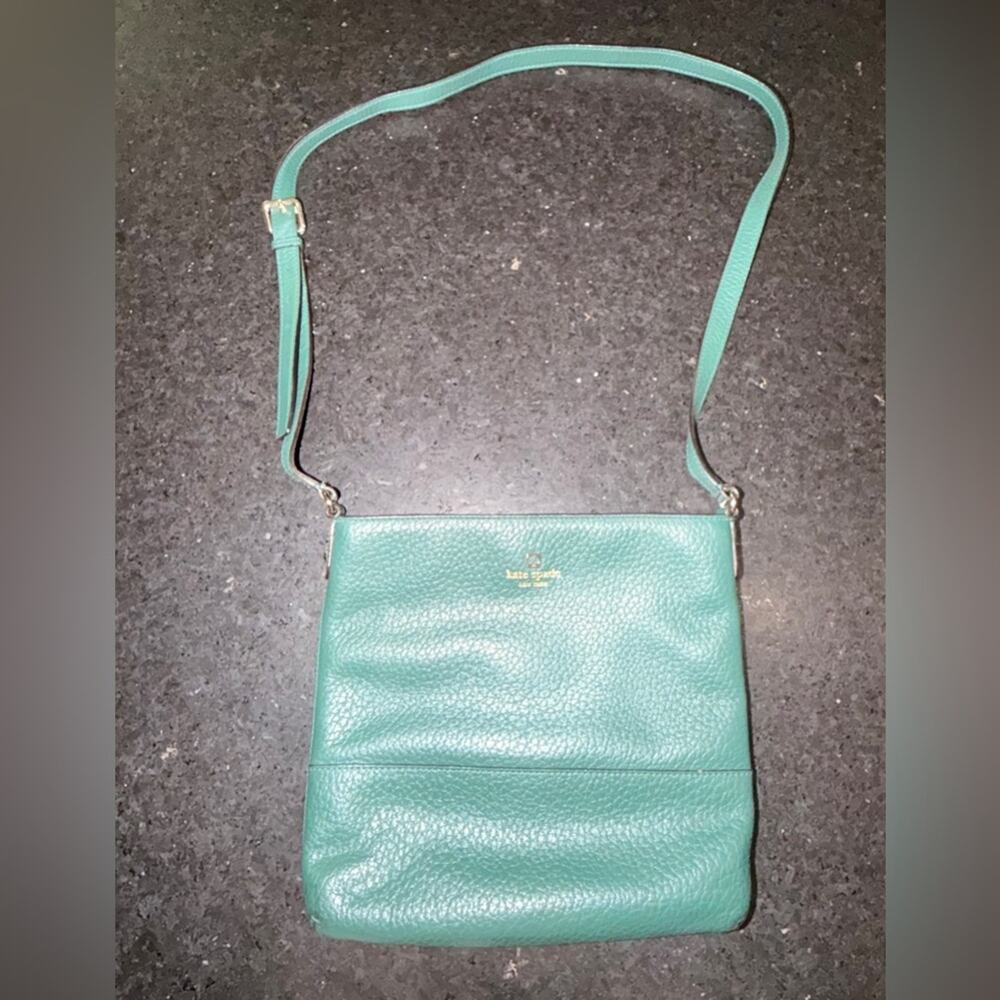 UEC KATE SPADE Kate Southport Avenue Cora BEAUTIFUL GREEN COLOR GENUINE LEATHER - Picture 3 of 10